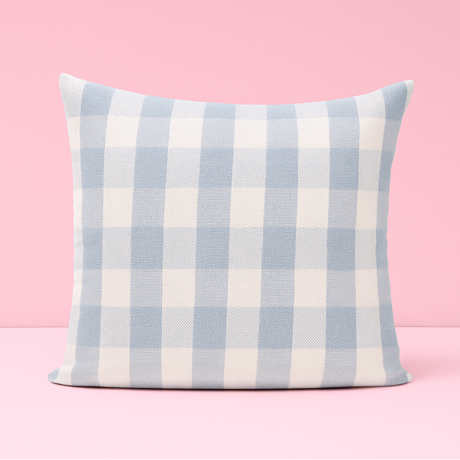 Almofadão Campestre Azul Claro