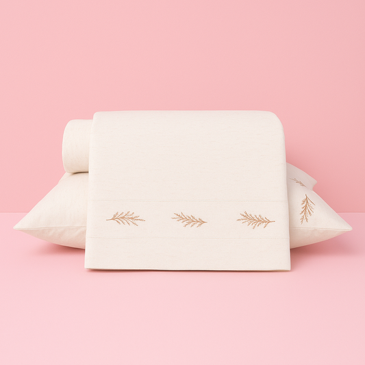 Jogo de Cama Ramo de Linho Areia