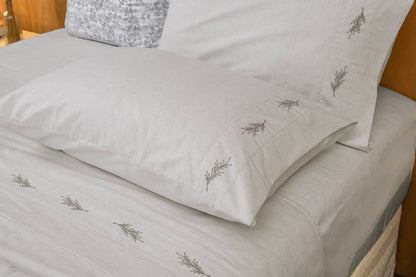 Jogo de Cama Ramo de Linho cinza 1