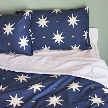 capa de edredom noite estrelada